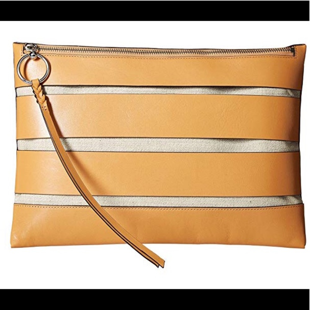 Rebecca Minkoff 🌹Cage Zip Large Clutch  Honey